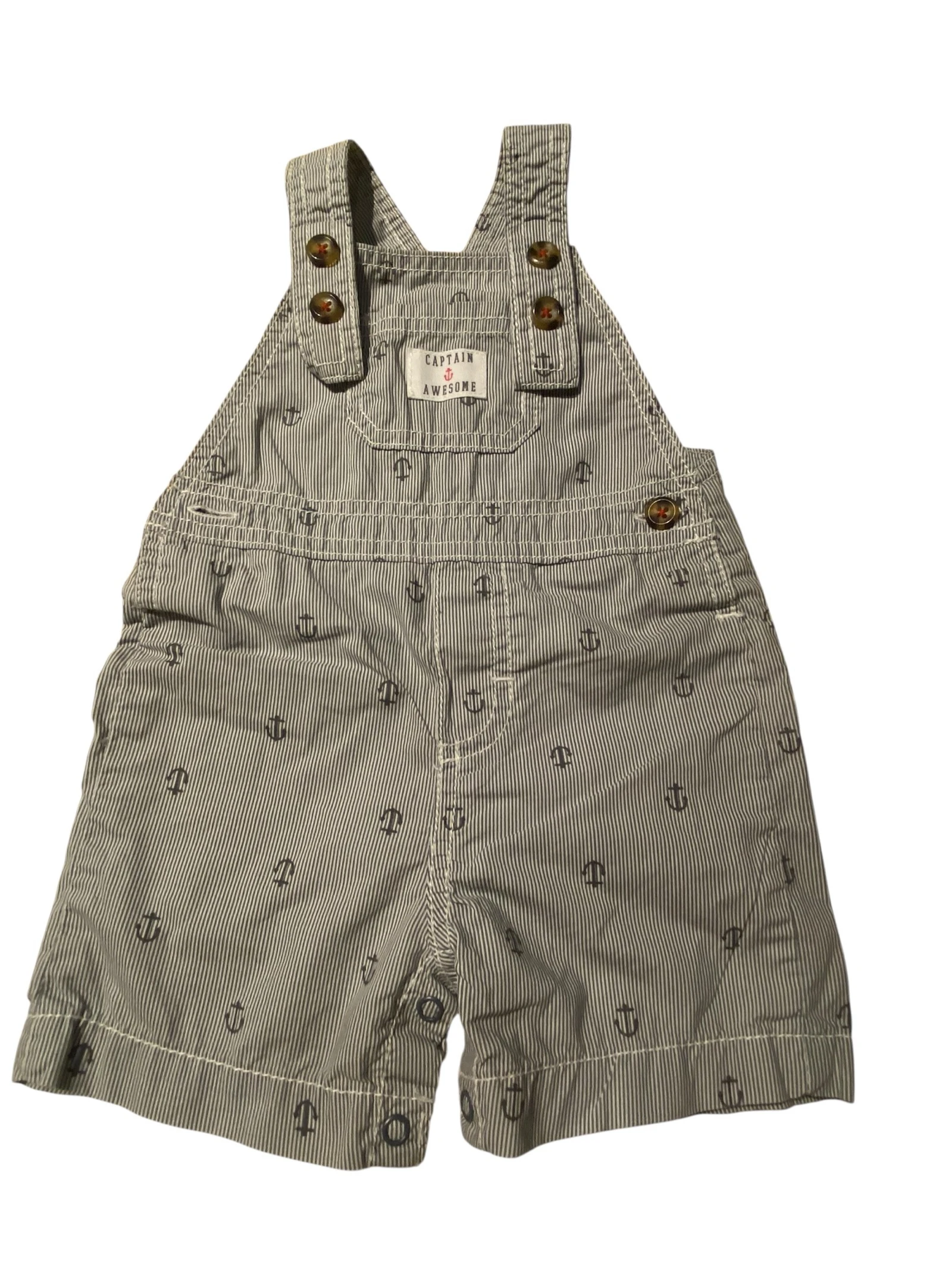 Carter’s Baby Overall 9M | Monalera Bebé a Rayas Marinas | Mameluco a Rayas Náuticas – photo 2